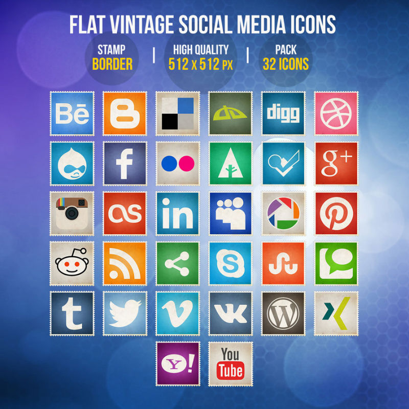 14 Hand-Picked, Free Social Icon Packs — SitePoint - 800 x 800 jpeg 145kB